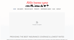 Desktop Screenshot of abilityinsuranceagency.com